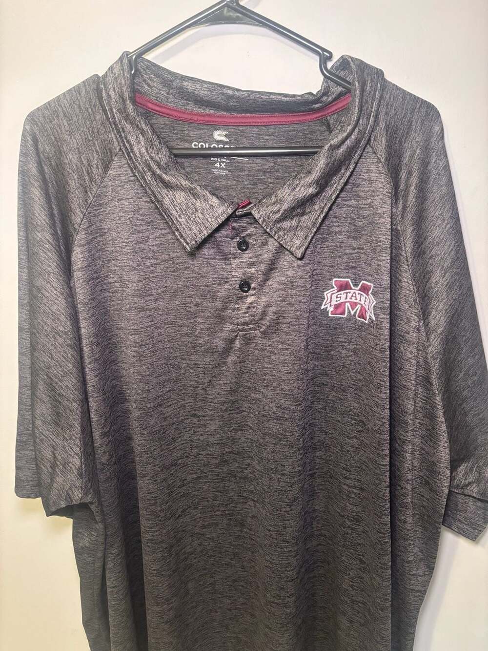 Colosseum Men's Gray Mississippi State Bulldogs Big & Tall
